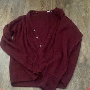 Burgundy sweater